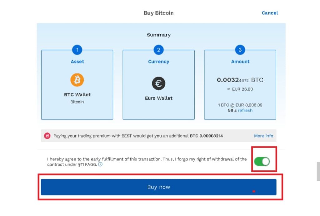 bitpanda promocja 15 krok