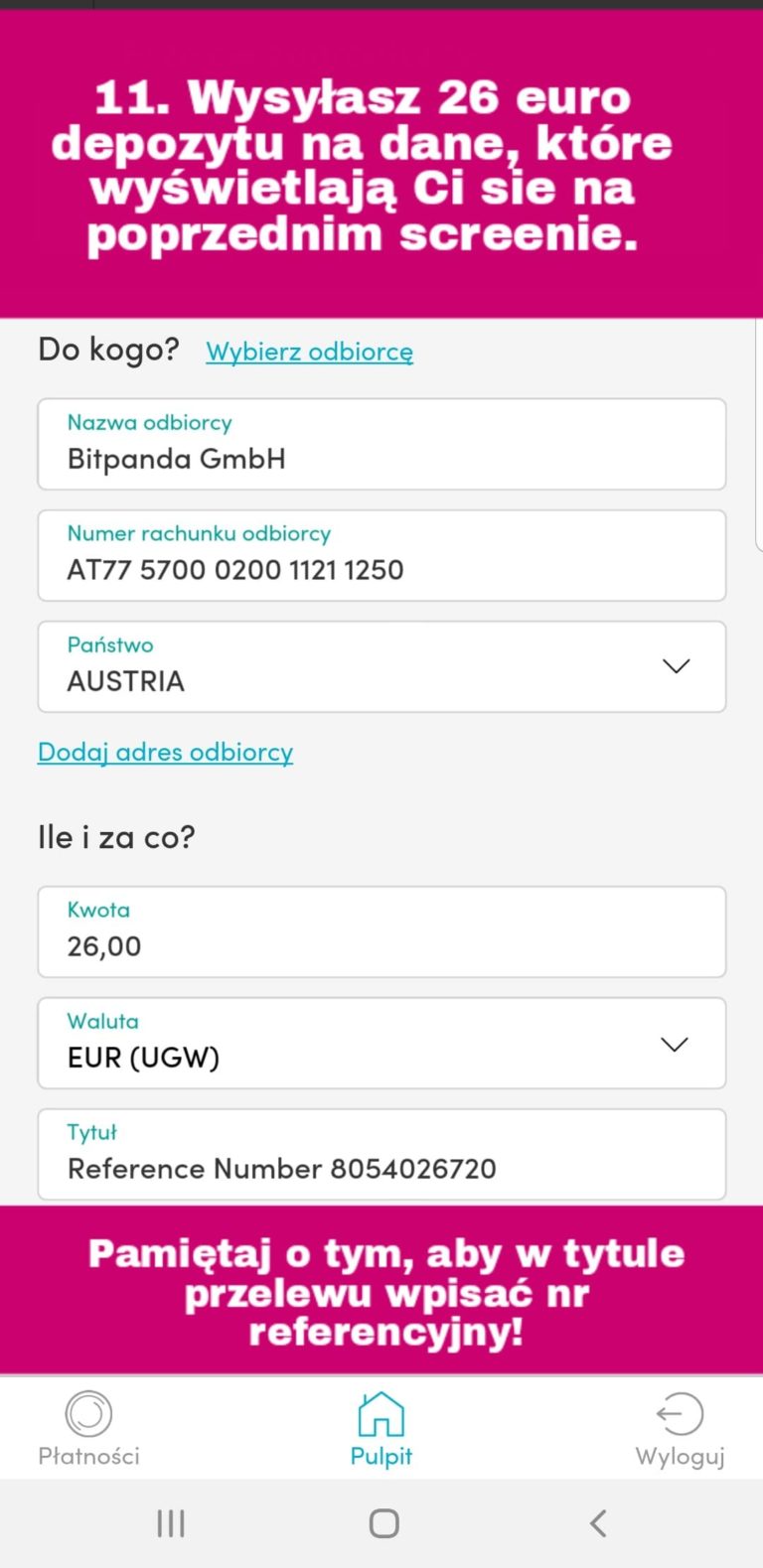 bitpanda promocja krok 10