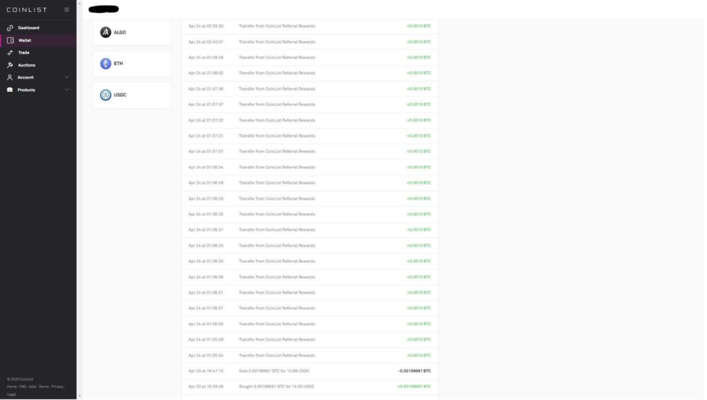 coinlist promocja 50zł zarobku
