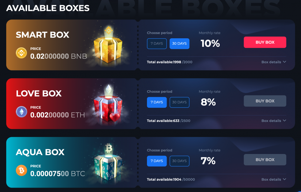 betfury boxes lokata