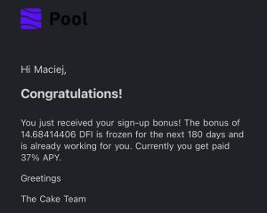 30usd w cakedefi pool airdrop