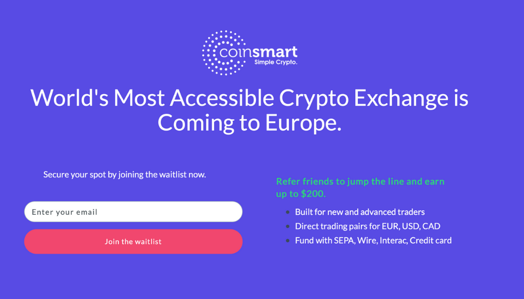 Coinsmart 200$ airdrop – samo podanie adresu e-mail