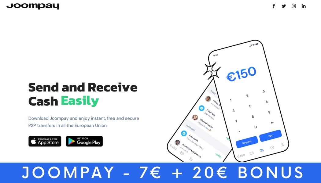 JoomPay – promocja 7€ (ok. 31,50 PLN) premii oraz kolejne 20€ za polecenie 3 znajomym!
