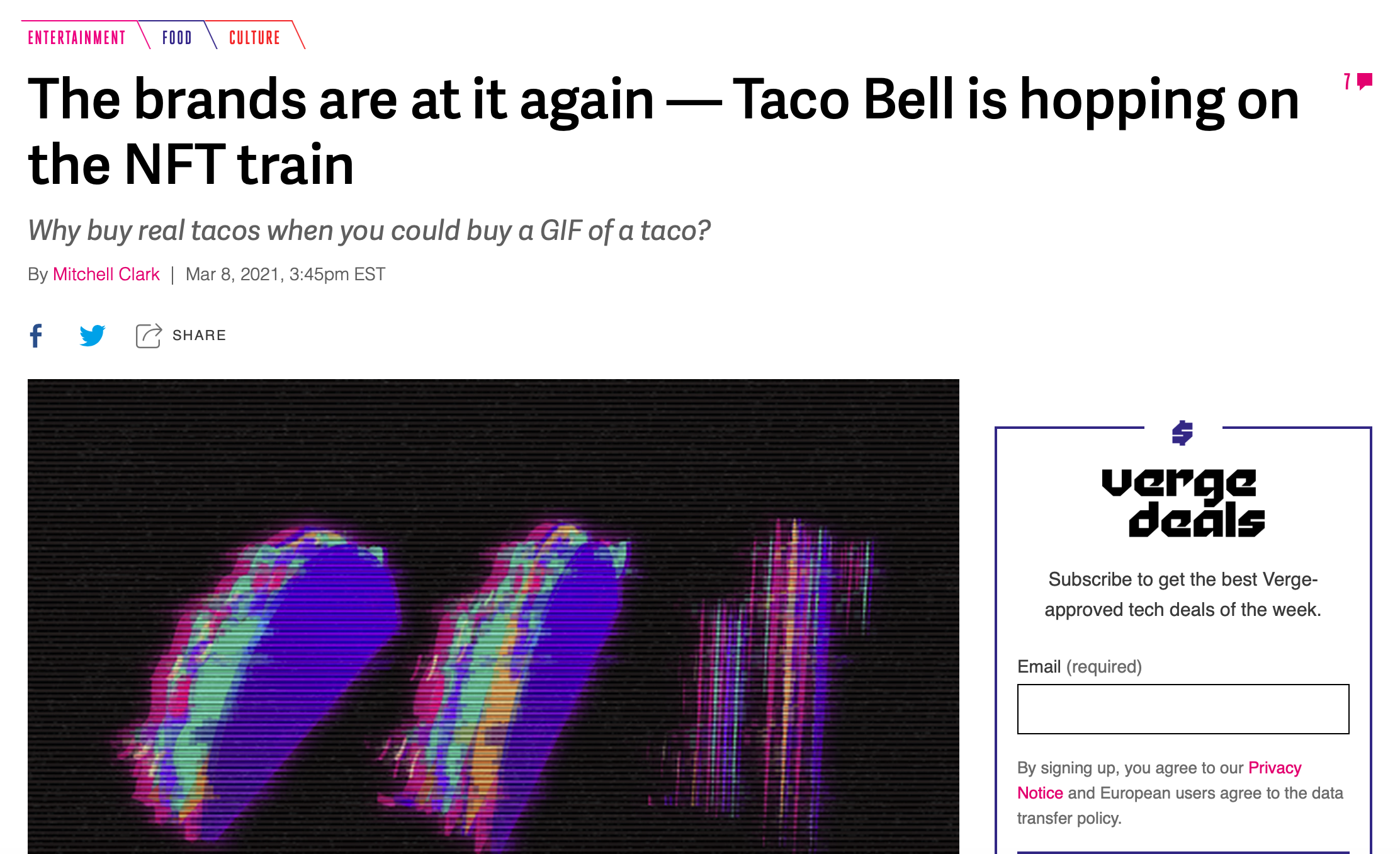 taco bell nft