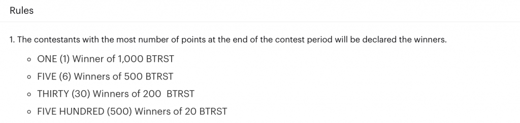 airdrop btrst 500 usd