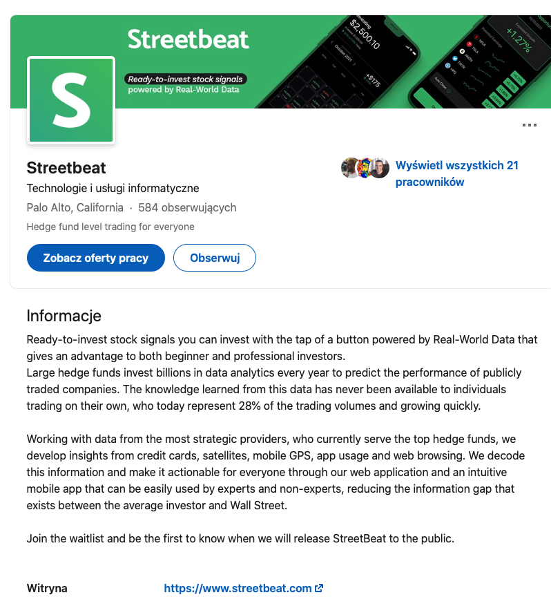streetbeat czym jest aplikacja
