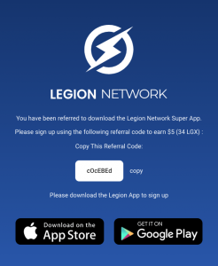 legion network promo code